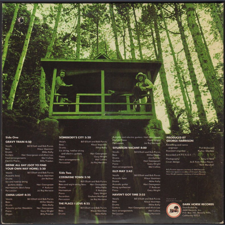 The place I love - Original 1974 US Dark Horse Label Promotional Issue 9-track LP