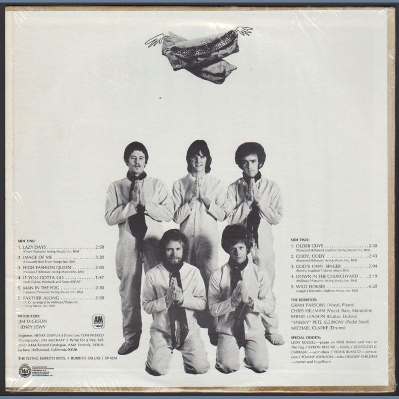 Burrito Deluxe - Original 1970 US A&M label 11-track LP - Tan Company Labels
