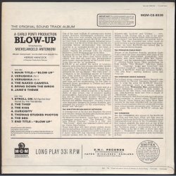Blow Up - 1967 UK MGM label 13-track Original Soundtrack Stereo LP