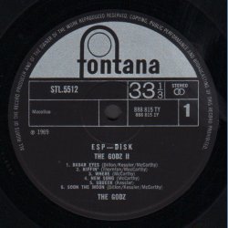 Godz 2 - Original 1969 UK Fontana label 10-track Stereo LP