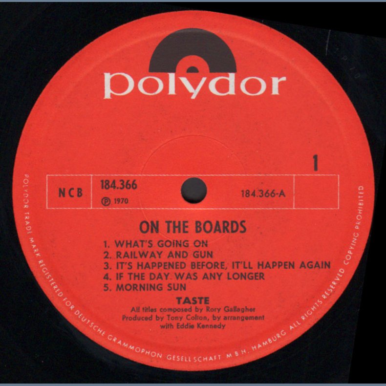 On The Boards - Original 1970 Scandinavian Polydor 10-track LP