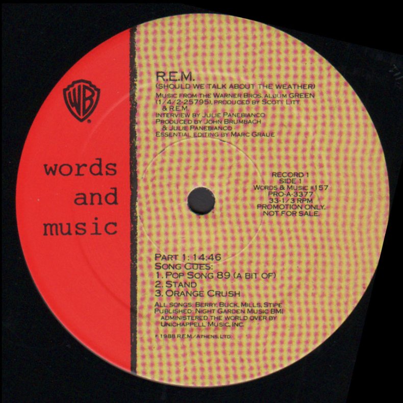 Should We Talk About The Weather - 1988 US Warner Bros Promotional Issue Only 2LP Set