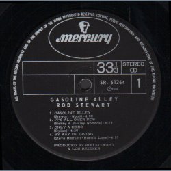 Gasoline Alley - Original 1970 Canadian Mercury label 9-track LP  