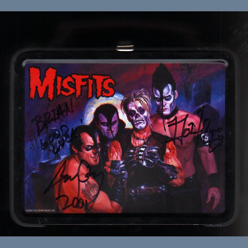 Famous Monsters - Authentic 2001 Tin Tote Lunchbox - Autographed 