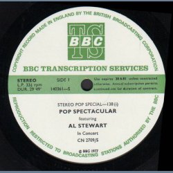 Stereo Pop Special - 138: Pop Spectacular featuring Al Stewart In Concert - Rare 1977 UK Radio Show 