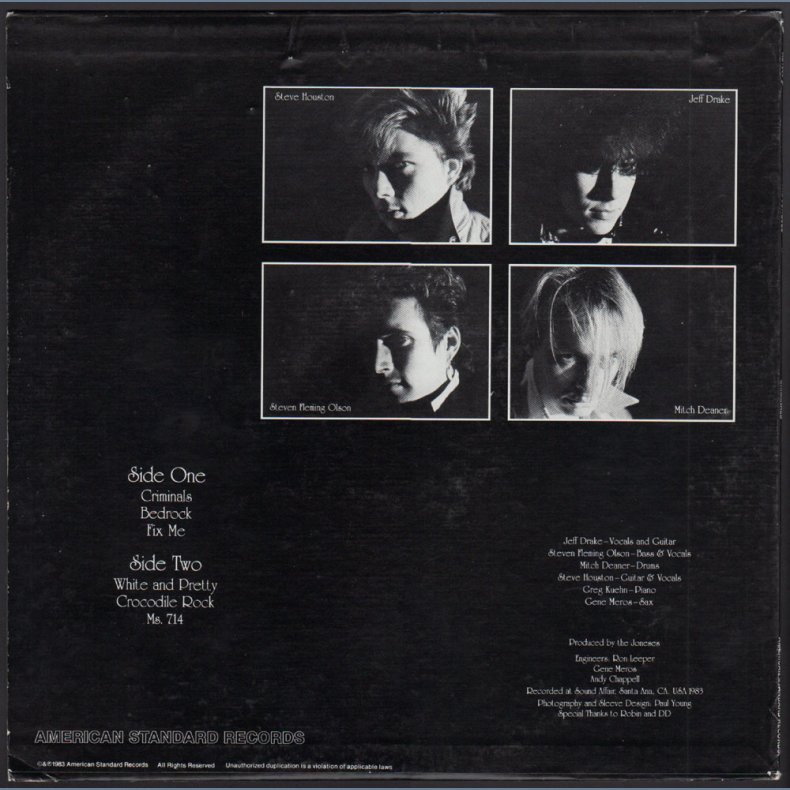 Criminals - Original 1983 US American Standard label 6-track 12" EP