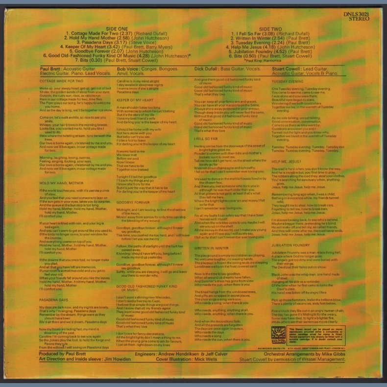 Jubilation Foundry - Original 1971 UK Dawn label 13-track LP