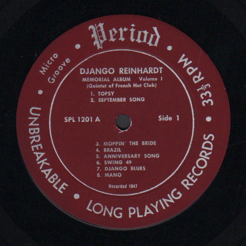 Memorial Vol 1 - Original 1956 Period label 15-track LP