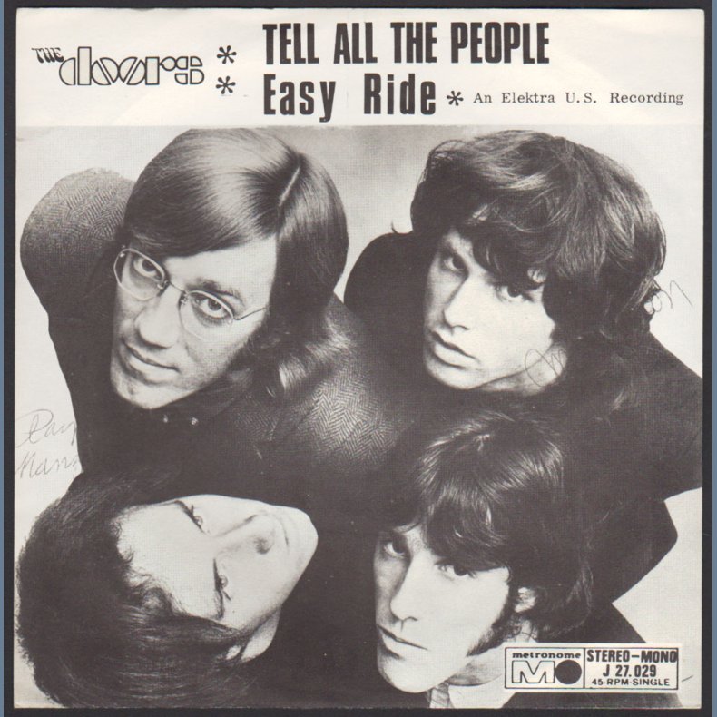 Tell All The People b/w Easy Ride - 1969 Danish/Swedish Metyronome label 2-track 7" Single