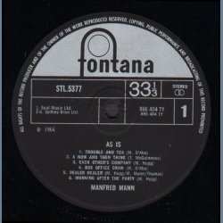 As is - 1966 UK Fontana label 12-track Stereo LP