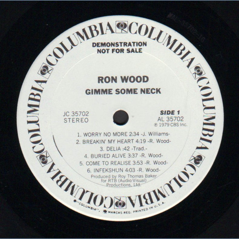 Gimme Some Neck - Original 1977 US Columbia label 11-track White Label Promotional LP