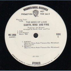The Need Of Love - Original 1971 Warner Bros label promotional issue white label  5-track LP