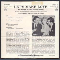 Let's Make Love (An Original Sound Track Recording) - Original 1960 Dutch 4-track 7"EP