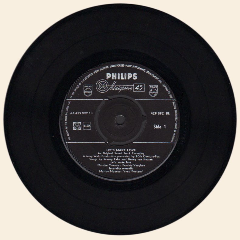 Let's Make Love (An Original Sound Track Recording) - Original 1960 Dutch 4-track 7"EP