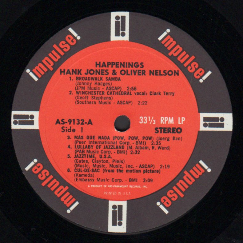 Happenings - 1966 US Impulse label 11-track Stereo LP