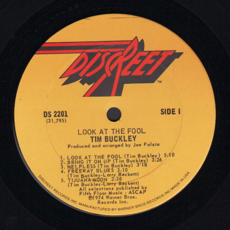 Look At The Fool - Original 1974 US Discreet label 10-track LP