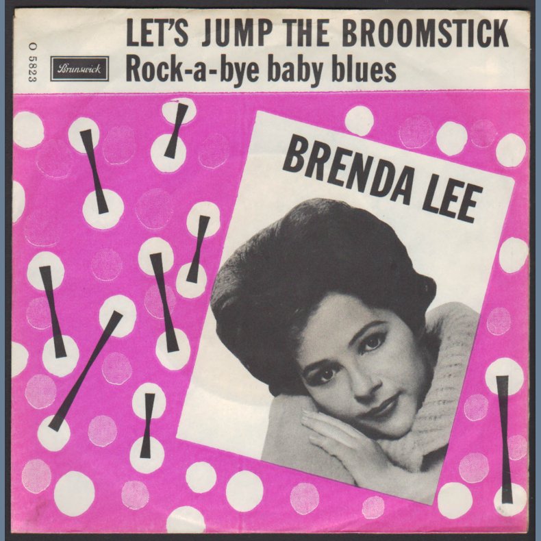 Let's Jump The Broomstick b/w Rock-A-Bye Baby Blues - 1960 UK/DK Brunswick label 2-track 7" Single 