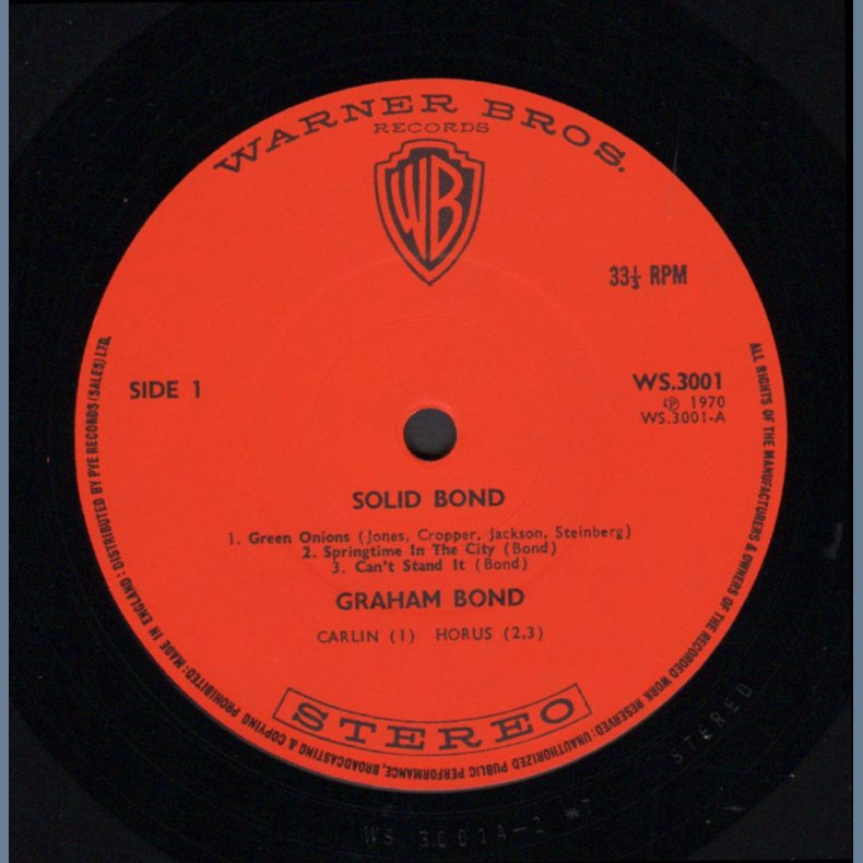 Solid Bond - Original 1970 UK Warner Bros label 12-track 2LP Set