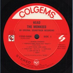 Head - 1968 US Colgems label 14-track Stereo LP 