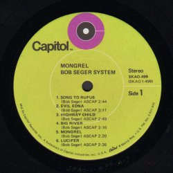 Mongrel - Original 1970 US Capitol label 10-track LP - Green Target Logo Labels