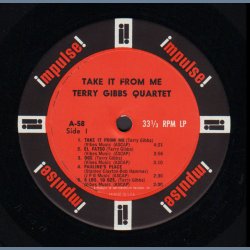 Take It From Me - Original 1964 US Impulse label 8-track Mono LP