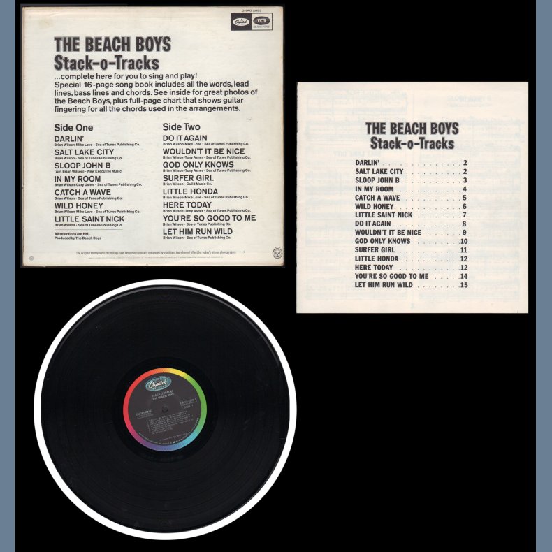 Stack-O-Tracks - Original 1968 US Capitol label 15-track Stereo LP -Black Rainbow Rim Labels