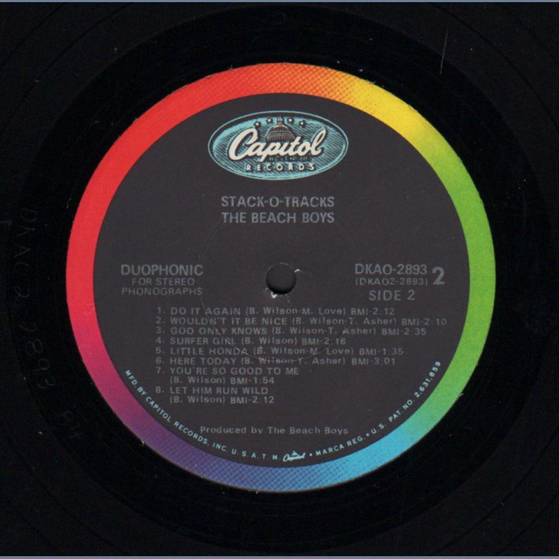 Stack-O-Tracks - Original 1968 US Capitol label 15-track Stereo LP -Black Rainbow Rim Labels