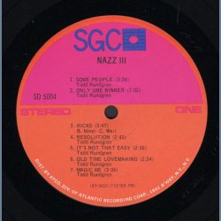Nazz III - Original 1971 US SGC label 13-track LP
