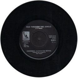 Run Through The Jungle b/w Up Around The Bend - 1970 Danish Liberty label 2-track 7" Single 