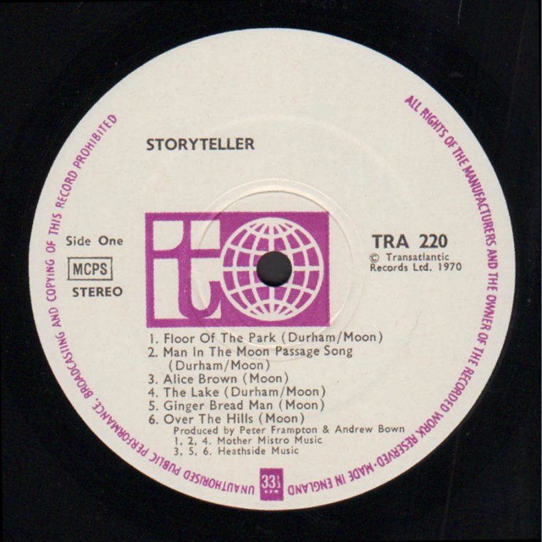 Storyteller - Original 1971 UK Transatlantic label 13-track LP
