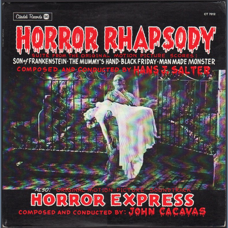 Horror Rhapsody/ Horror Express - 1980 US Citadel label 11-track Mono/Stereo LP