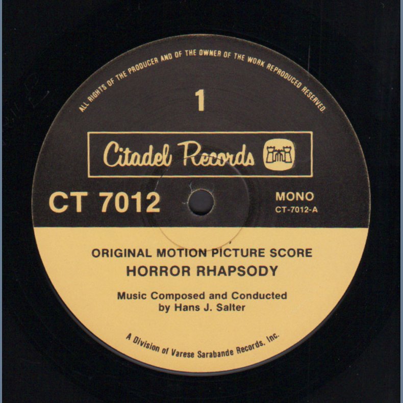 Horror Rhapsody/ Horror Express - 1980 US Citadel label 11-track Mono/Stereo LP