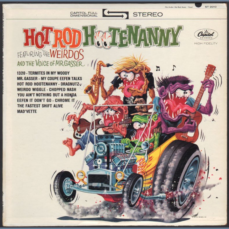 Hot Rod Hootenanny - Original 1963 US Capitol label 12-track LP