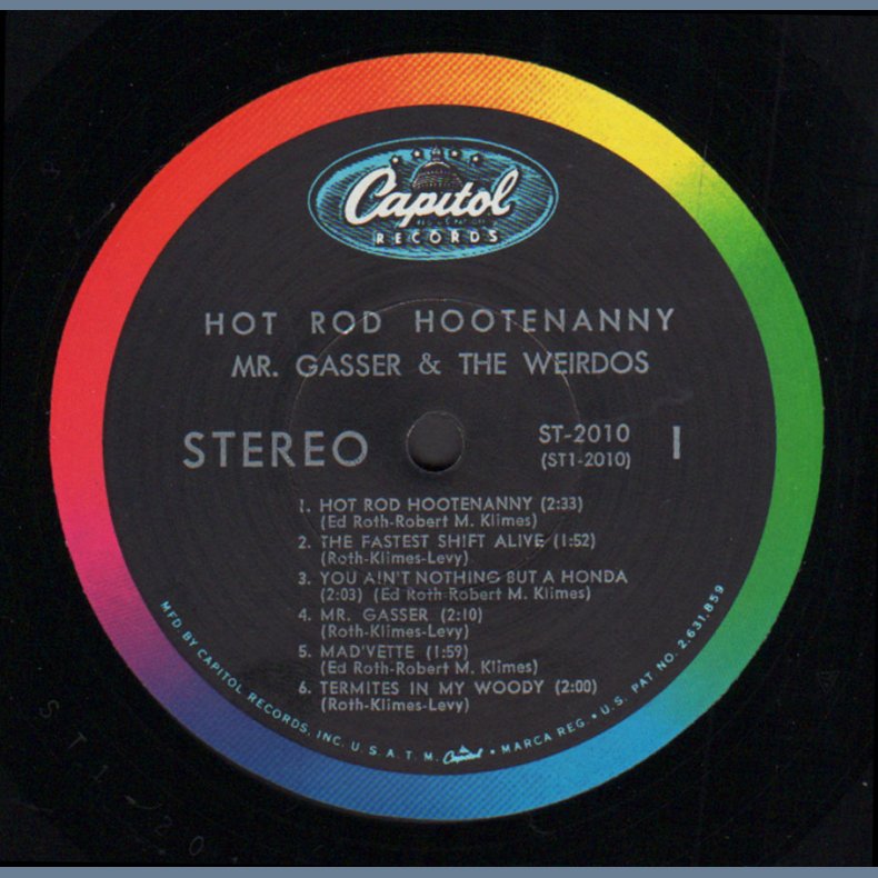 Hot Rod Hootenanny - Original 1963 US Capitol label 12-track LP