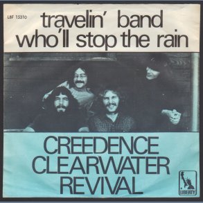 Travelin' Band b/w Who'll Stop The Rain - 1970 Danish Liberty label 2-track 7