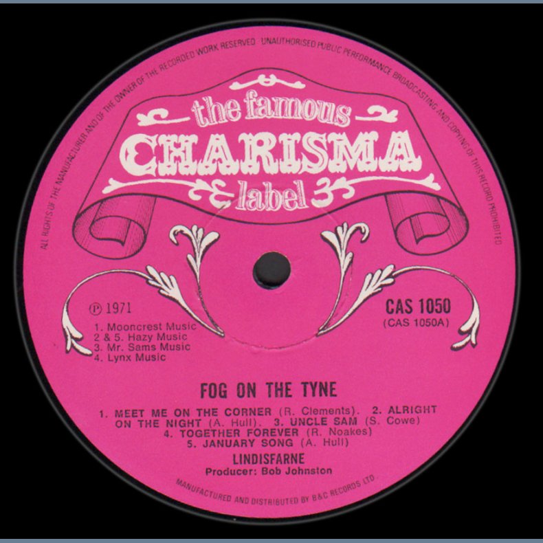 Fog On The Tyne - Original 1971 UK Charisma label 10-track LP