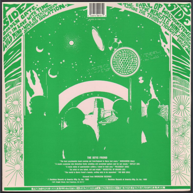 Miasma - Original 1988 US Reckless label 10-track LP