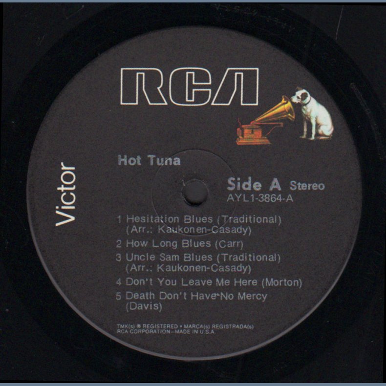 Hot Tuna - late 1970ies US RCA Victor label 10-track LP