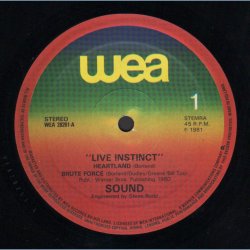 Live Instinct - 1981 Dutch pressed only WEA label 4-track 12"