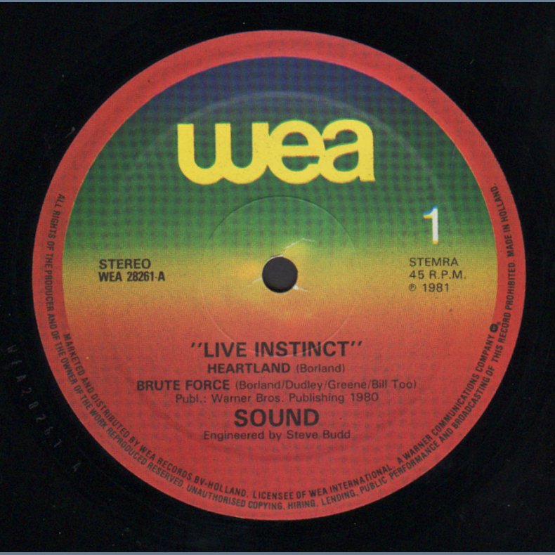 Live Instinct - 1981 Dutch pressed only WEA label 4-track 12"