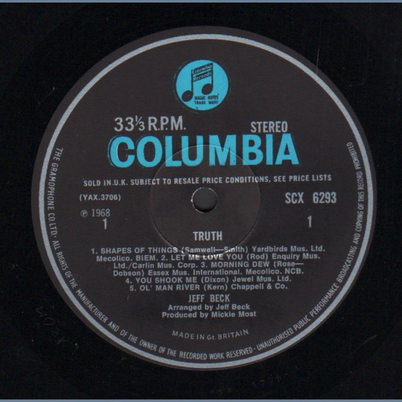 Truth - Original 1968 UK Columbia label 10-track Stereo LP