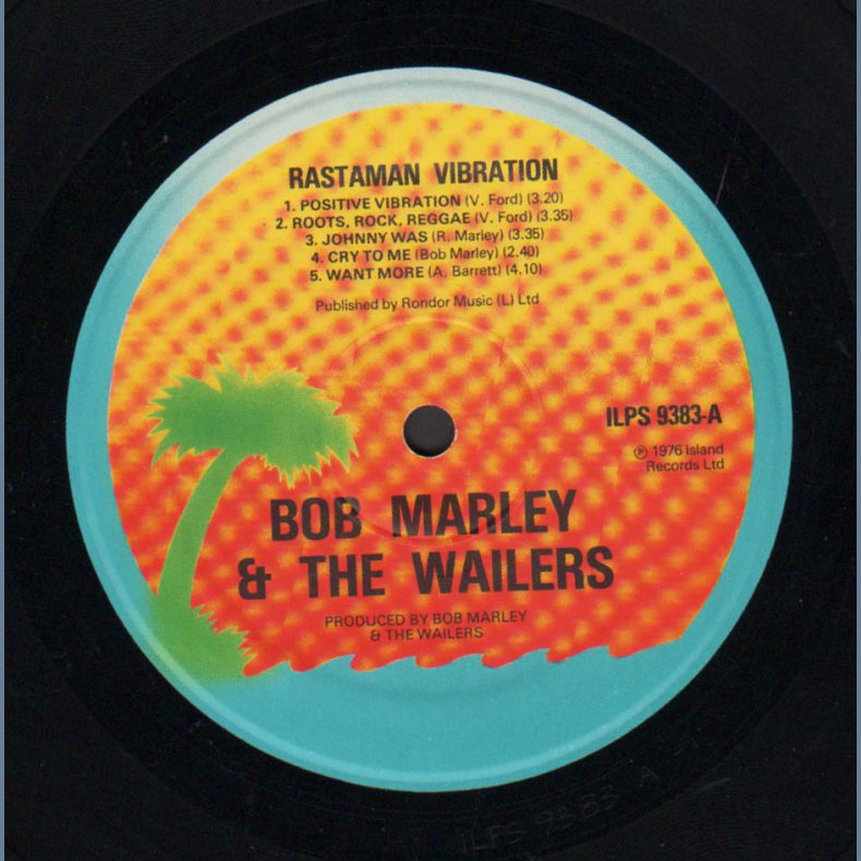 Rastaman Vibration - Original 1976 UK Island label 10-track LP
