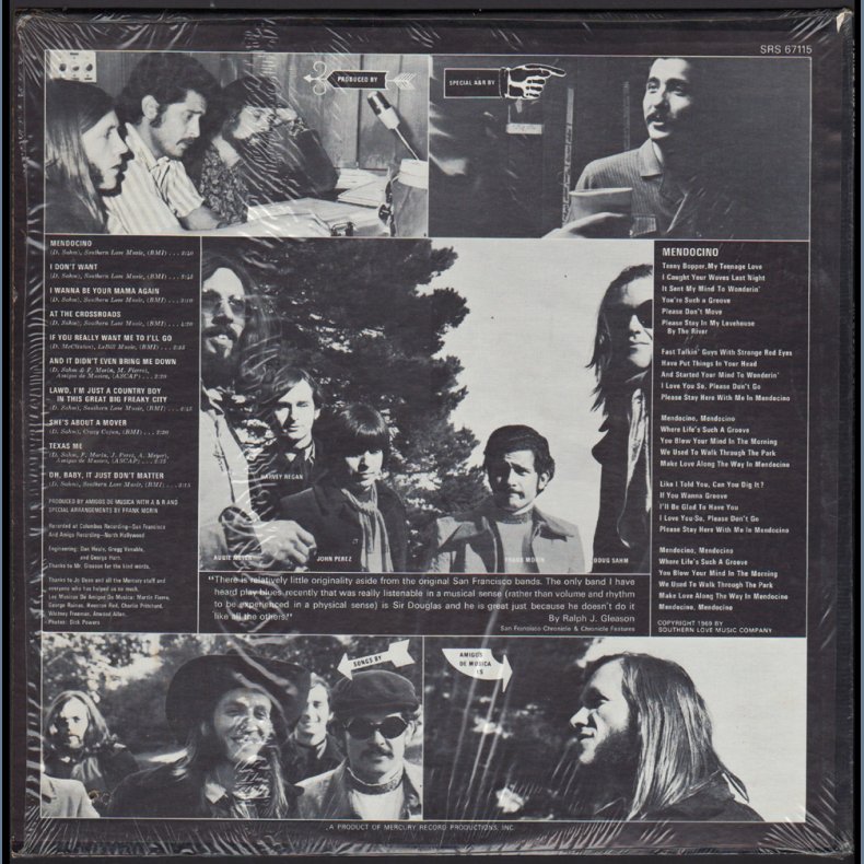 Mendocino - Original 1969 US Smash label 10-track LP - Red labels