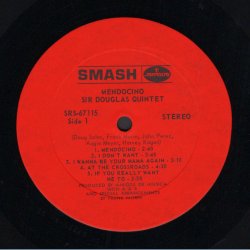 Mendocino - Original 1969 US Smash label 10-track LP - Red labels