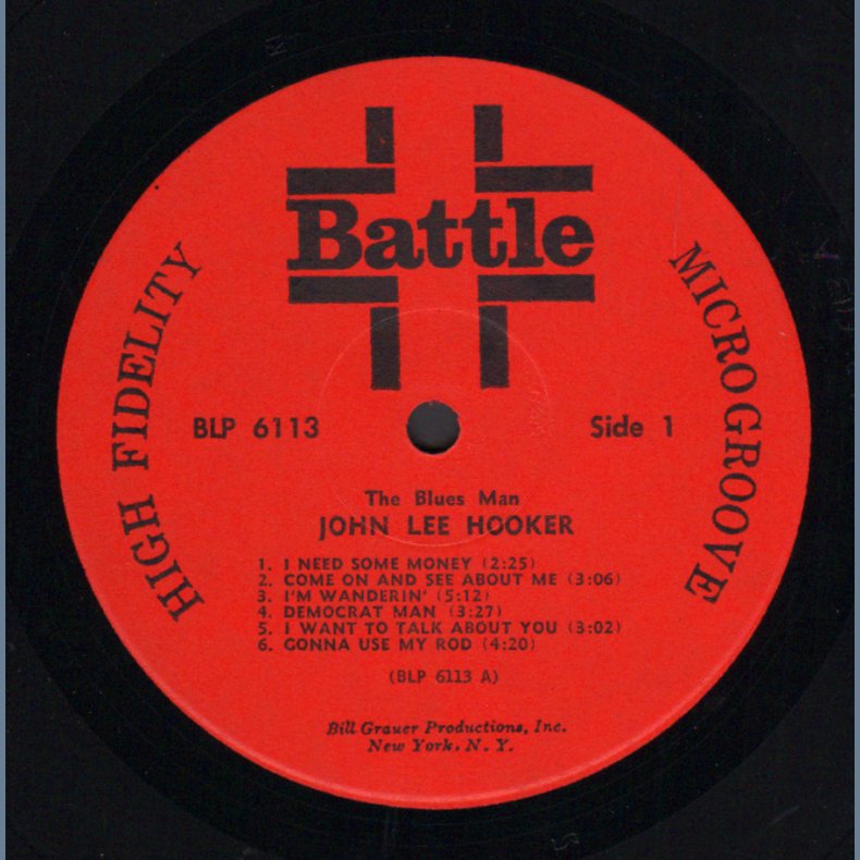 The Blues Man - 1963 US Battle label 12-track Mono LP