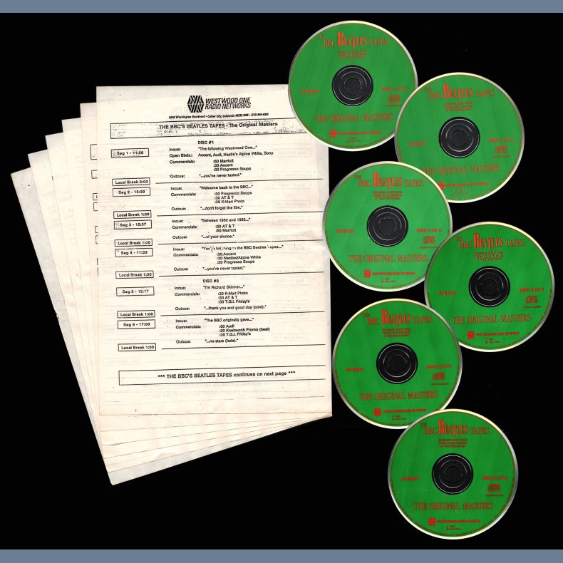 The BBC's Beatles Tapes - The Original Masters - 1990 US Westwood One label 6-CD Radio Show