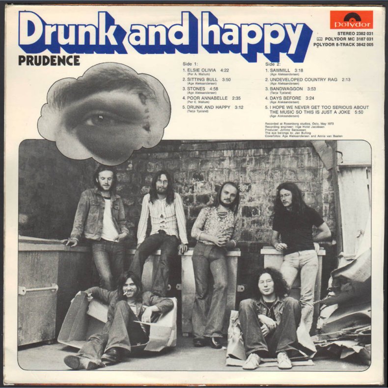Drunk And Happy - Original 1975 Norwegian Polydor 8-track LP