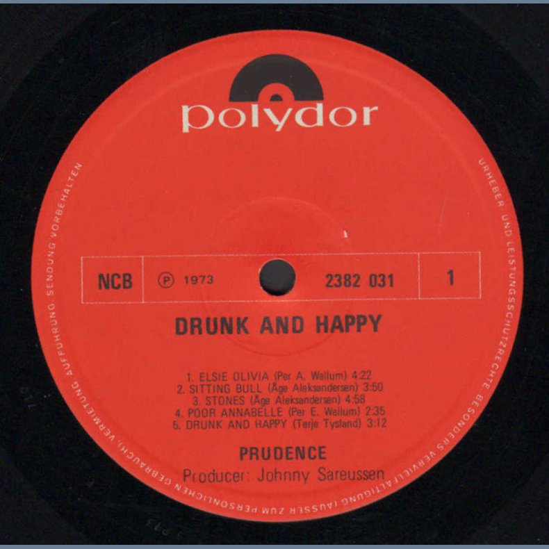 Drunk And Happy - Original 1975 Norwegian Polydor 8-track LP