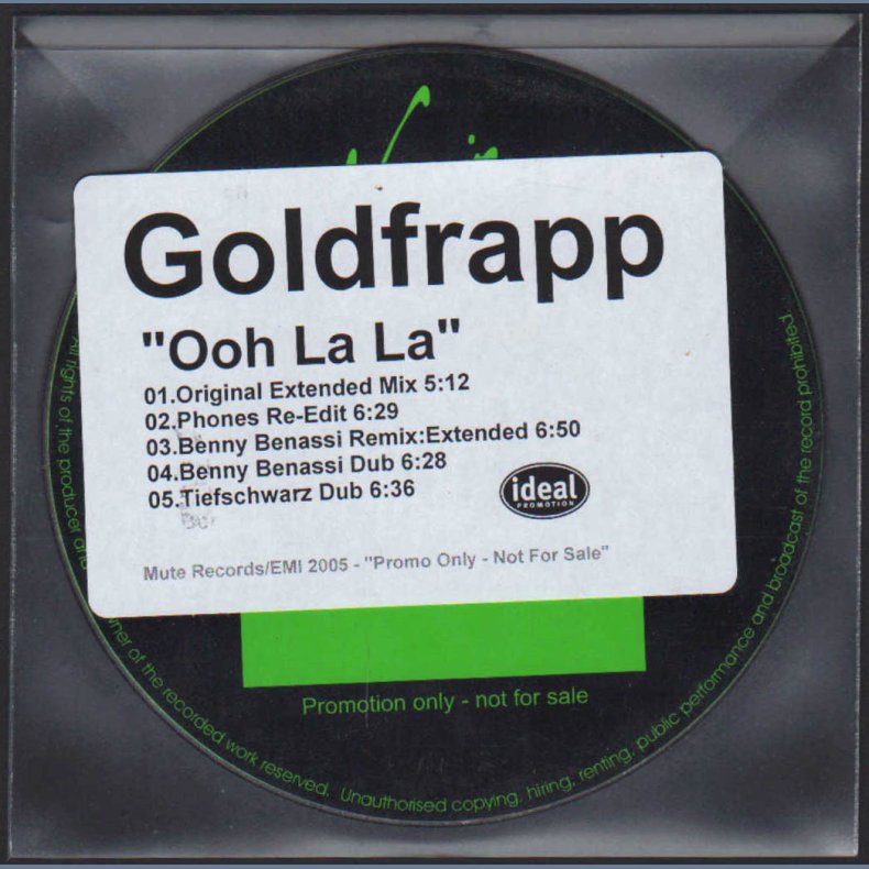 Ooh La La - Authentic 2005 Danish Mute/EMI label 5-track DJ Promotional Issue Remix CD Acetate