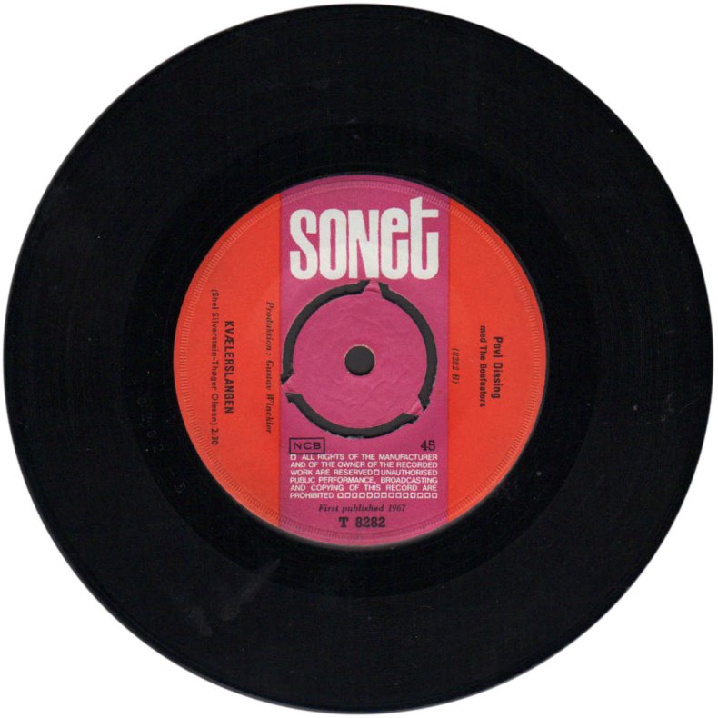 Lad Mig Blive Noget b/w Kvlerslangen - Original 1967 Danish Sonet label 2-track 7" Single